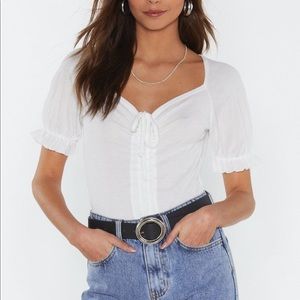 NEVER WORN white bodysuit